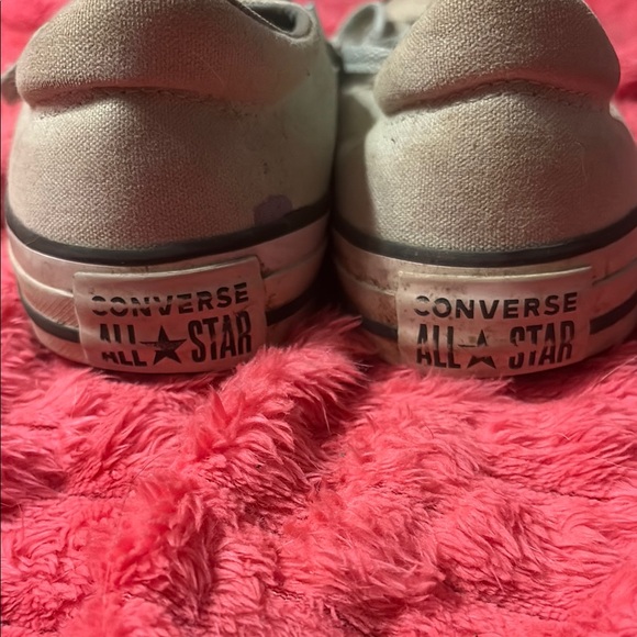 Converse Gray Canvas Sneakers Classic Low-Top - Picture 2 of 9